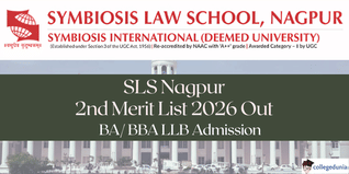 SLS Nagpur 2nd Merit List 2026 Out for BA LLB & BBA LLB @slsnagpur.edu.in; Admission Till March 4